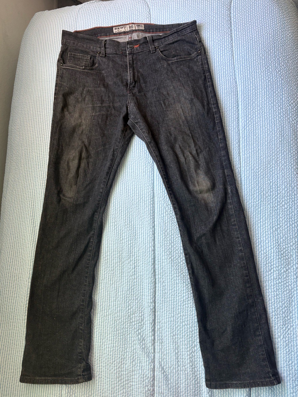 BLK DNM Men’s Slim Straight Jeans in Black Wash